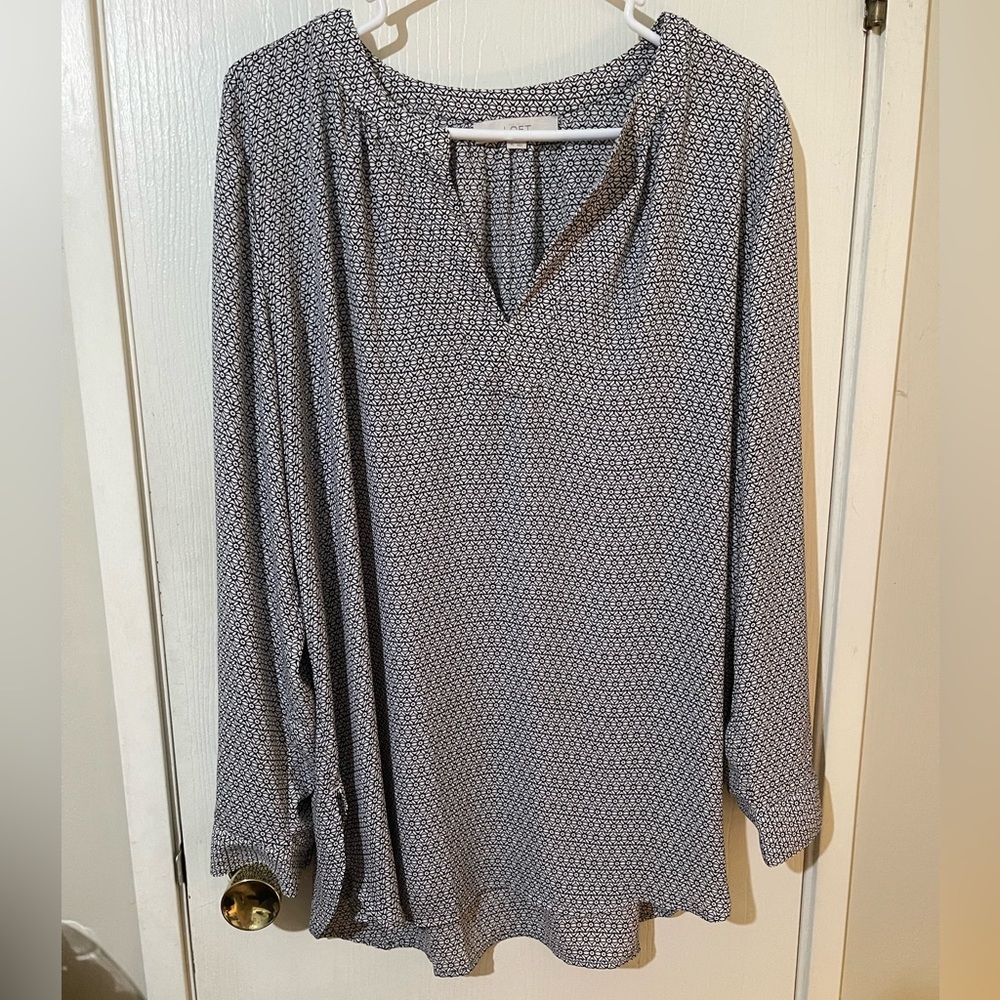 LOFT tunic print top